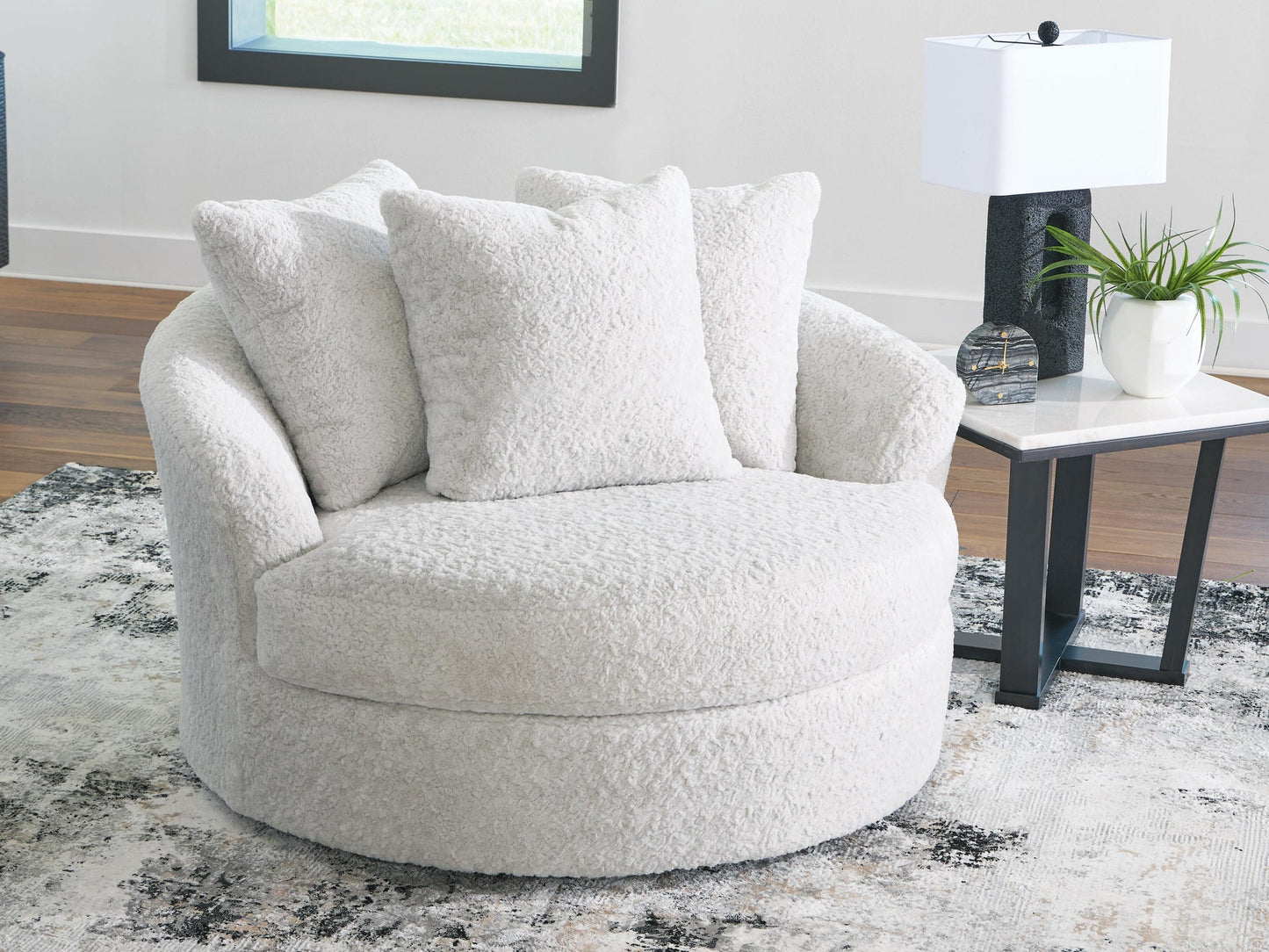 Sillón giratorio extragrande Cuddle Plush