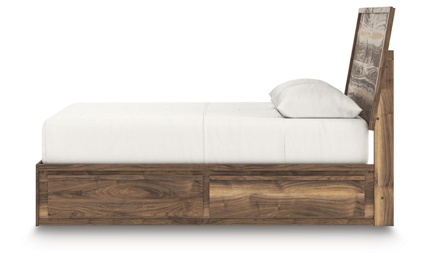Cama Chirason Queen con cabecero y almacenamiento