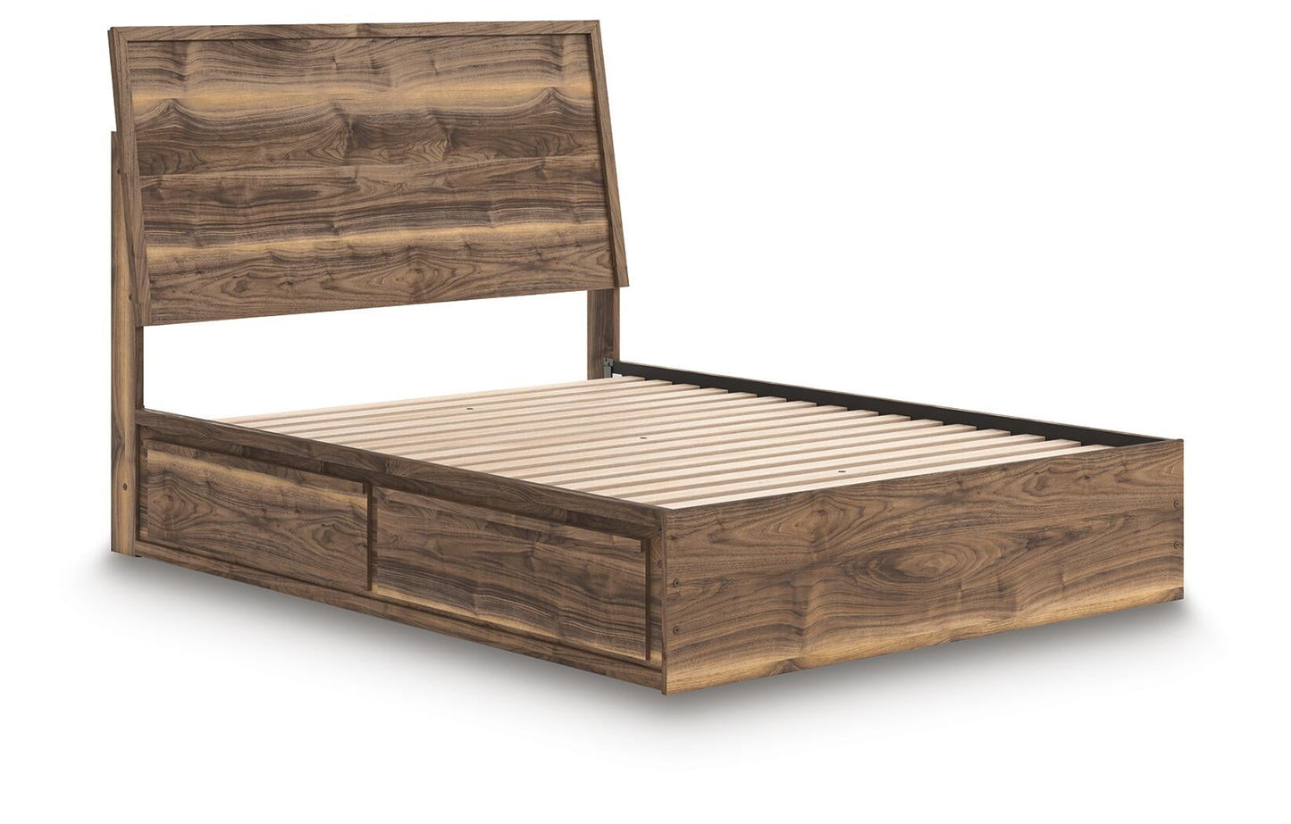 Cama Chirason Queen con cabecero y almacenamiento