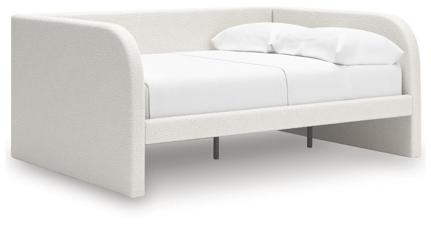 Cama de día tapizada Arloster de tamaño completo