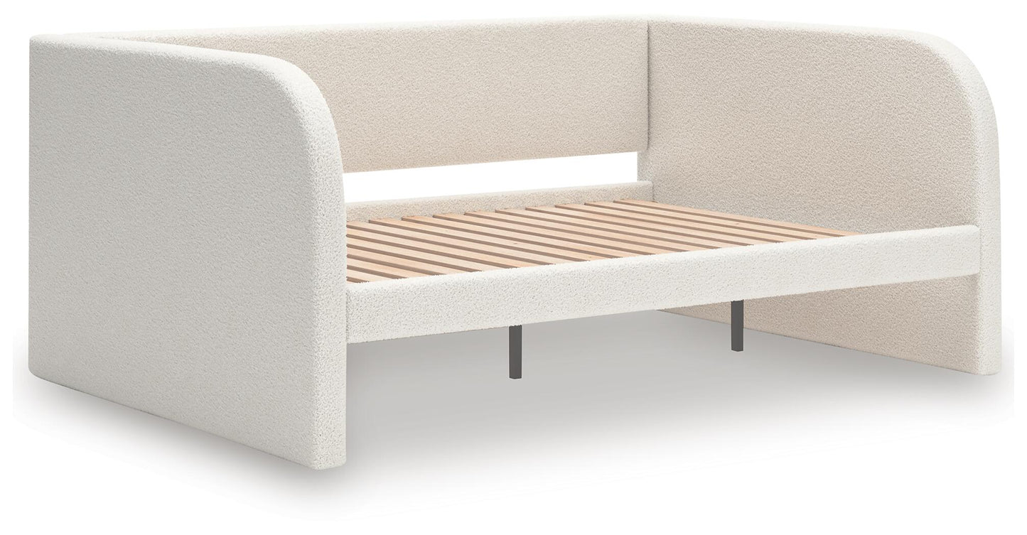 Cama de día tapizada Arloster de tamaño completo