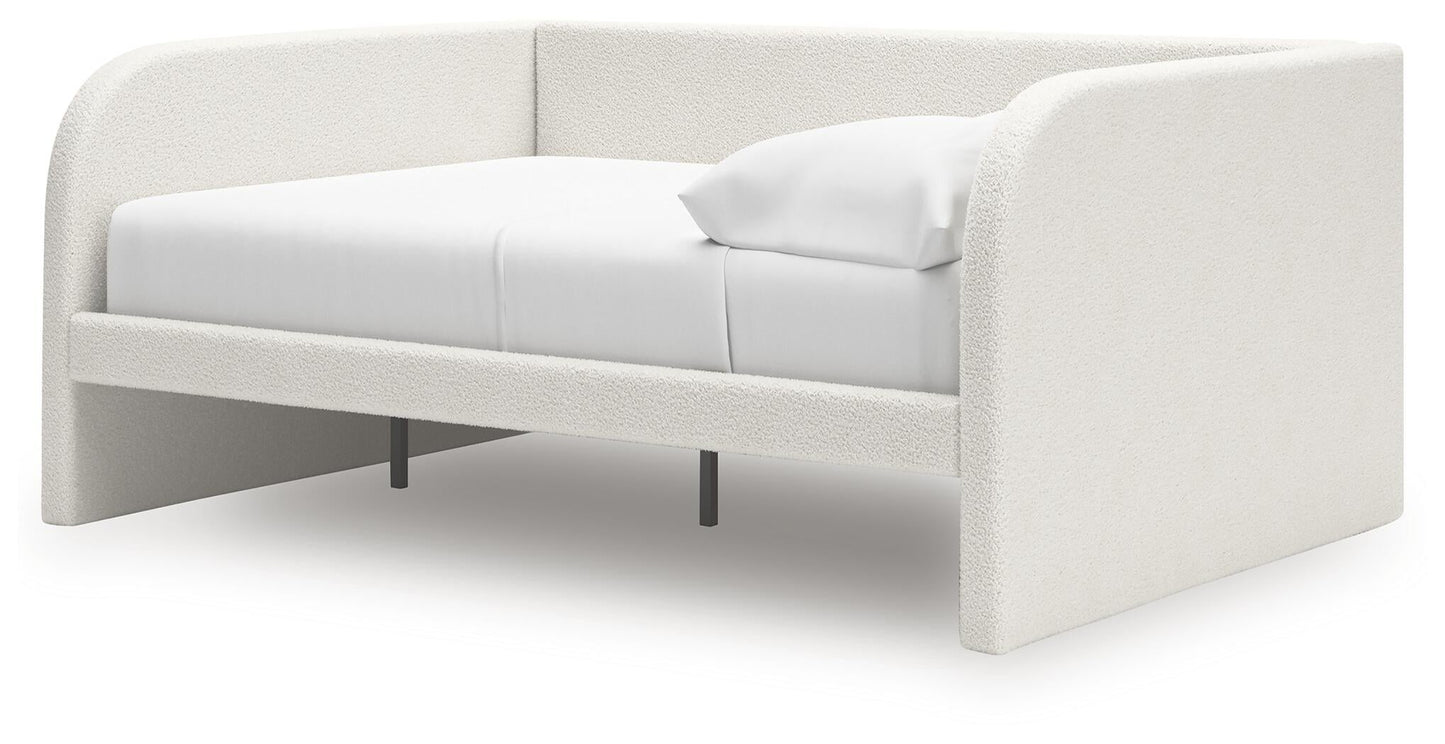 Cama de día tapizada Arloster de tamaño completo