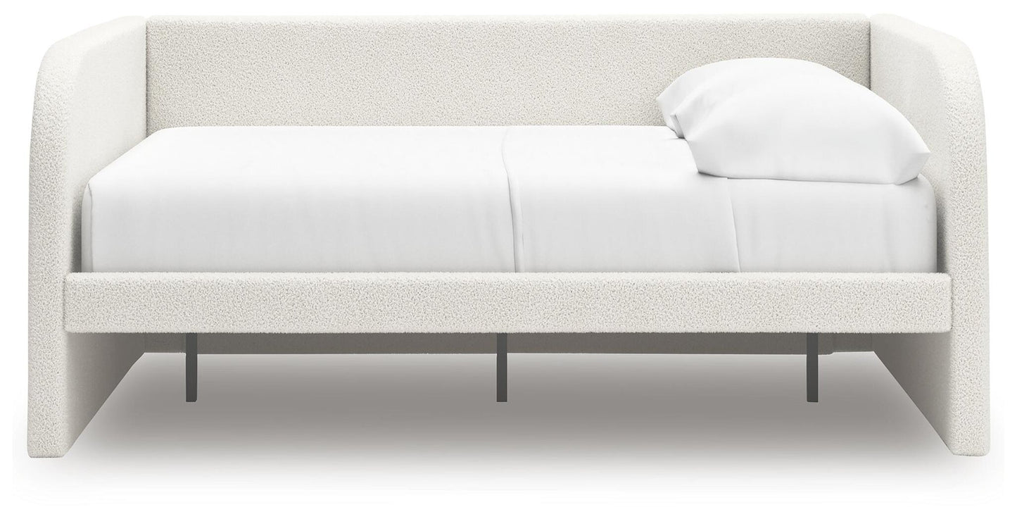 Cama de día tapizada Arloster de tamaño completo