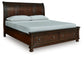 Cama de almacenamiento tipo trineo Porter California King