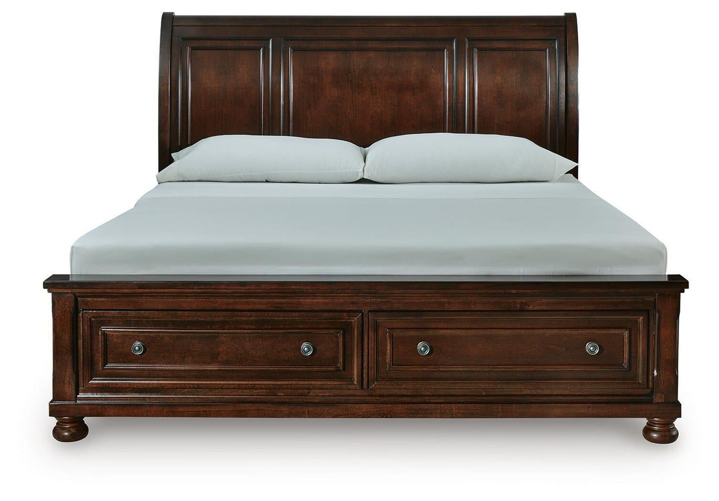 Cama de almacenamiento tipo trineo Porter California King