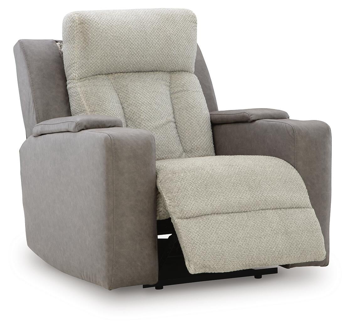 Sillón reclinable eléctrico WhipLash con reposacabezas ajustable