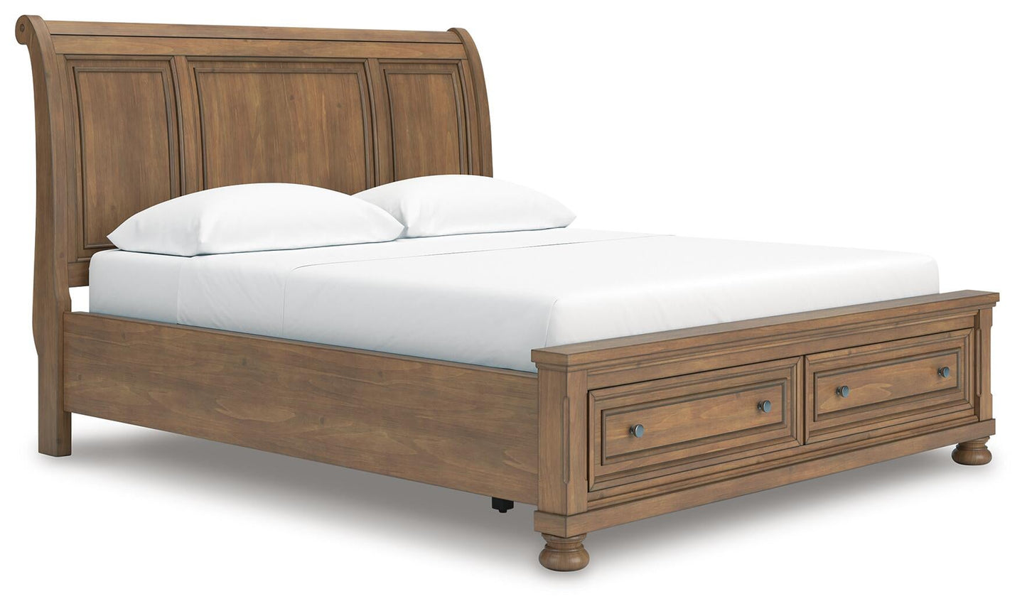Cama de trineo Feddinger California King con almacenamiento