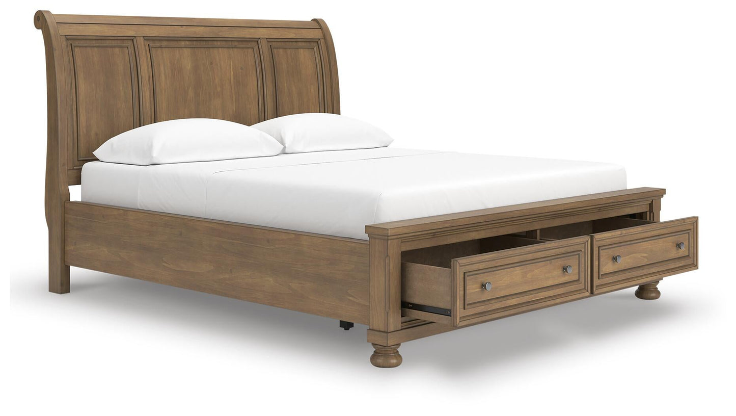 Cama de trineo Feddinger California King con almacenamiento