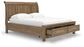 Cama de trineo Feddinger California King con almacenamiento