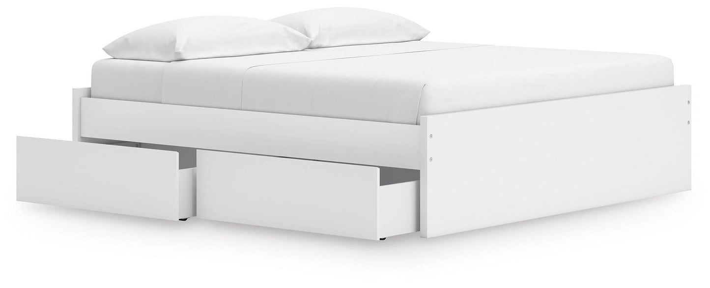 Cama Onita King con plataforma y 1 compartimento lateral