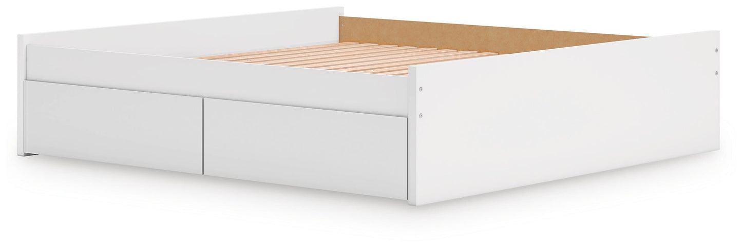 Cama Onita King con plataforma y 1 compartimento lateral