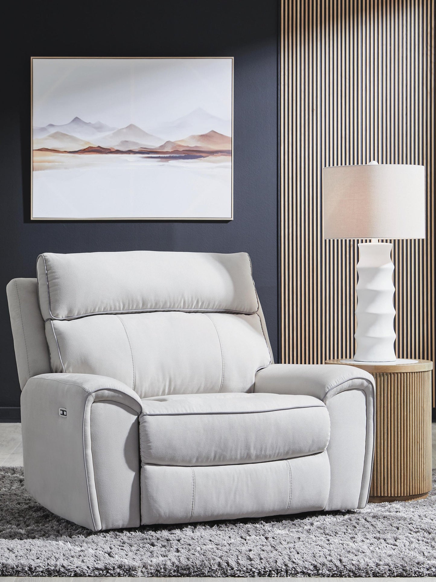 Sillón reclinable eléctrico Social Pointe con reposacabezas ajustable