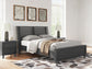 Cama Danziar de panel de listones completo
