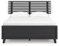Cama Danziar de panel de listones completo