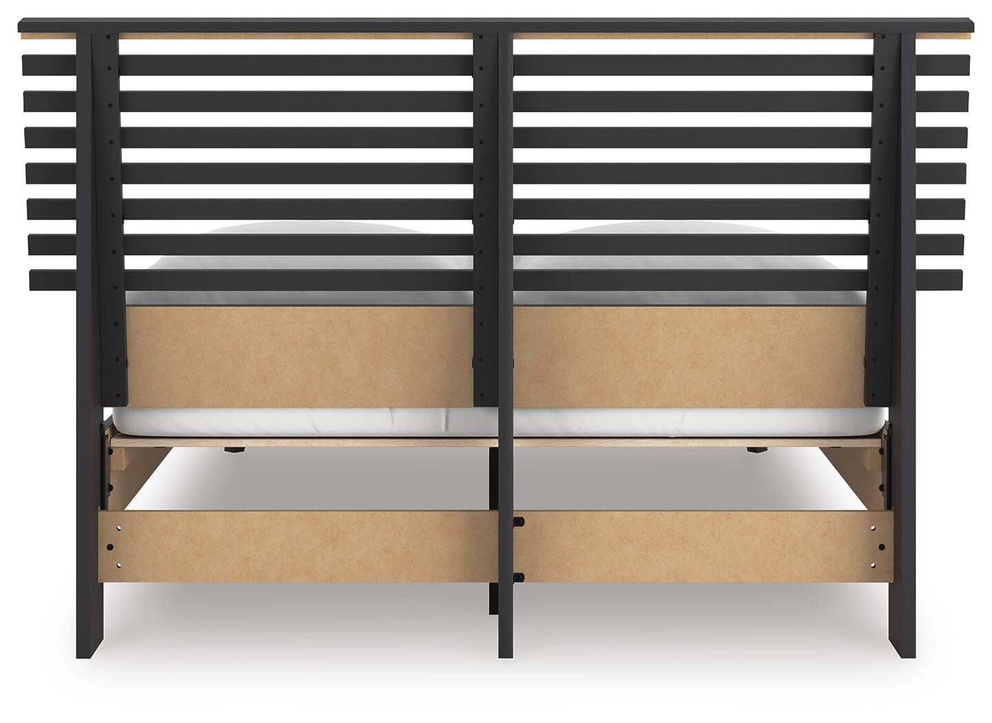 Cama Danziar de panel de listones completo