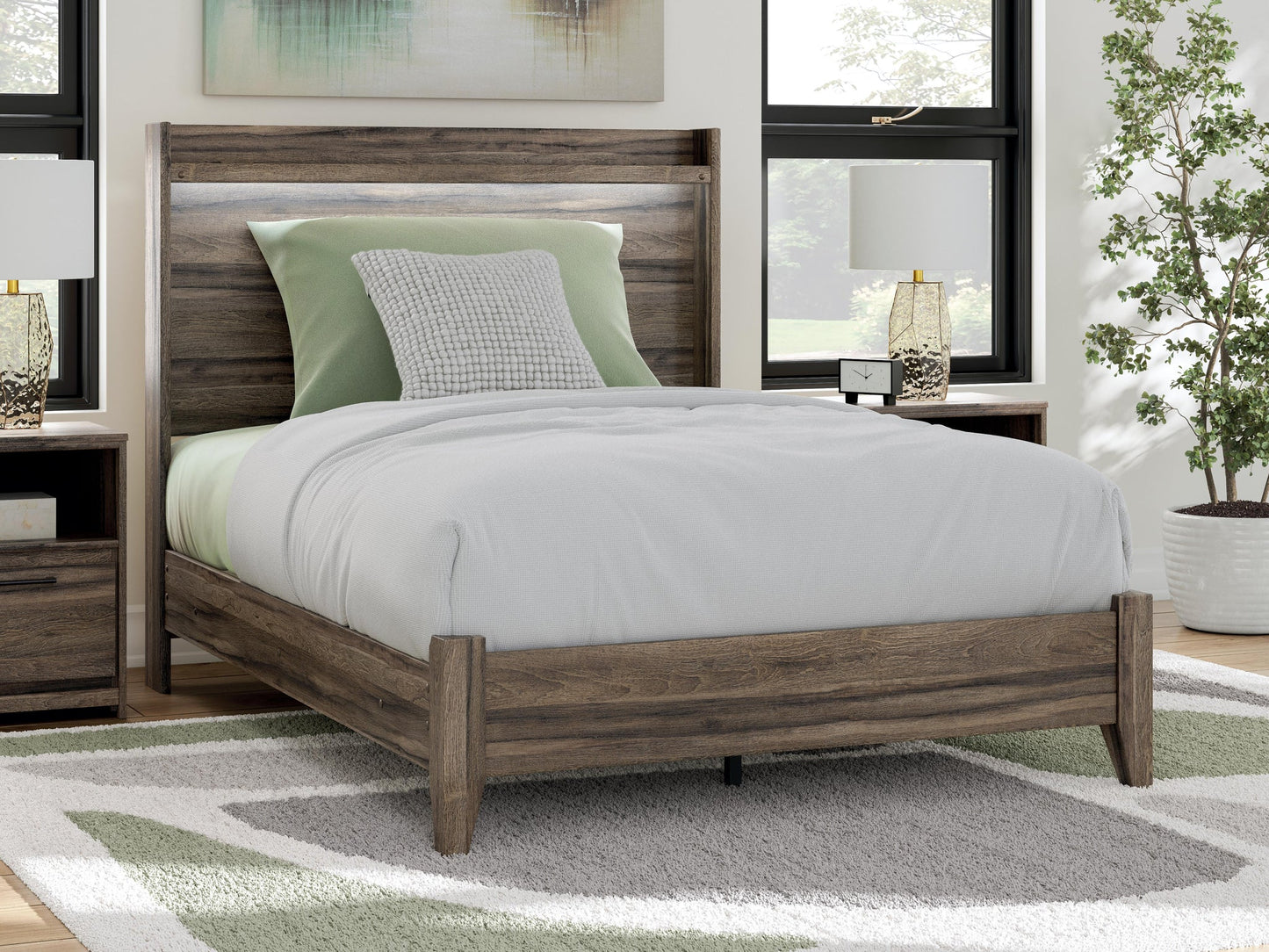 Cama Elbrim de panel completo