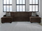 Seccional Kimlee de 3 piezas con chaise longue doble