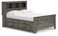 Cama Frandern con librero y almacenamiento