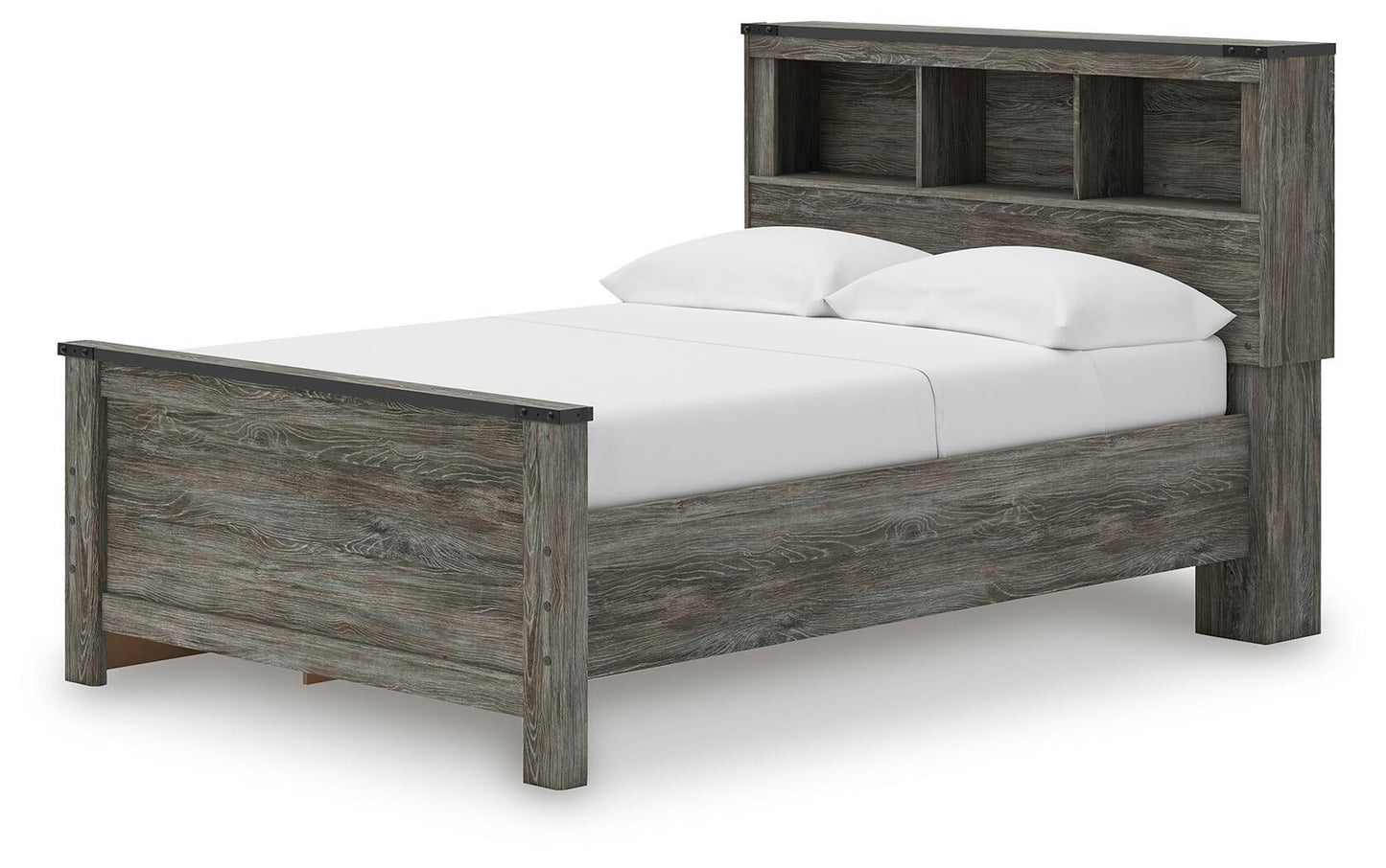 Cama Frandern con librero y almacenamiento