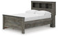 Cama Frandern con librero y almacenamiento