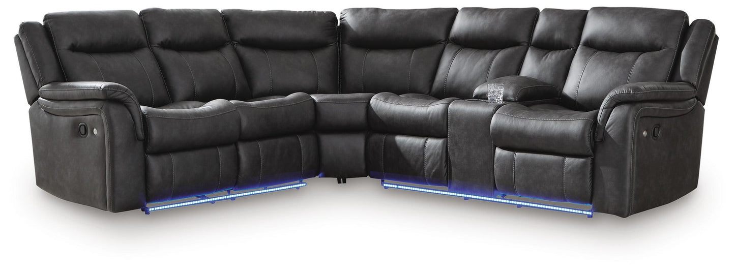 Sofá seccional reclinable de 2 piezas Sultan Meadow