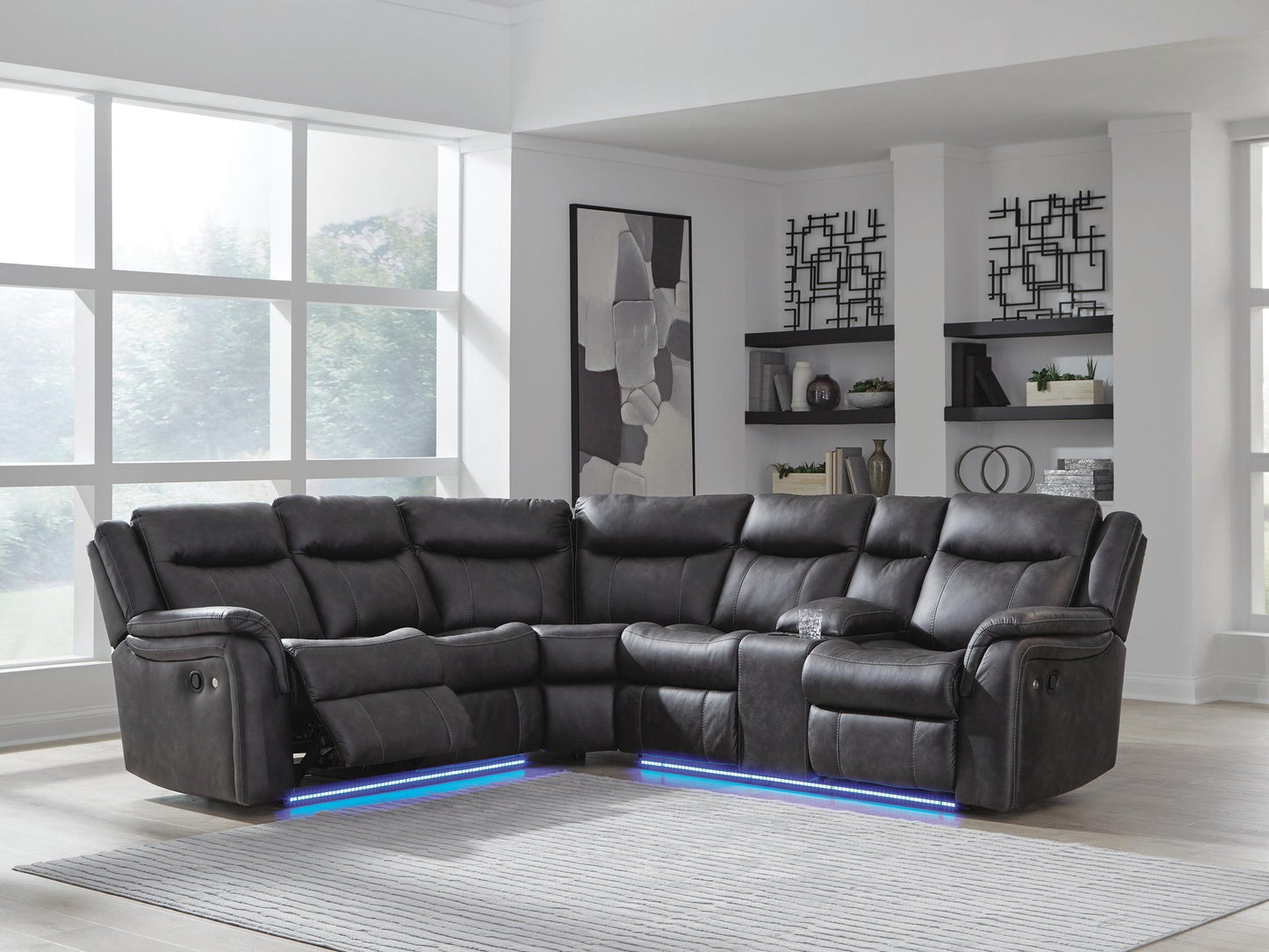 Sofá seccional reclinable de 2 piezas Sultan Meadow