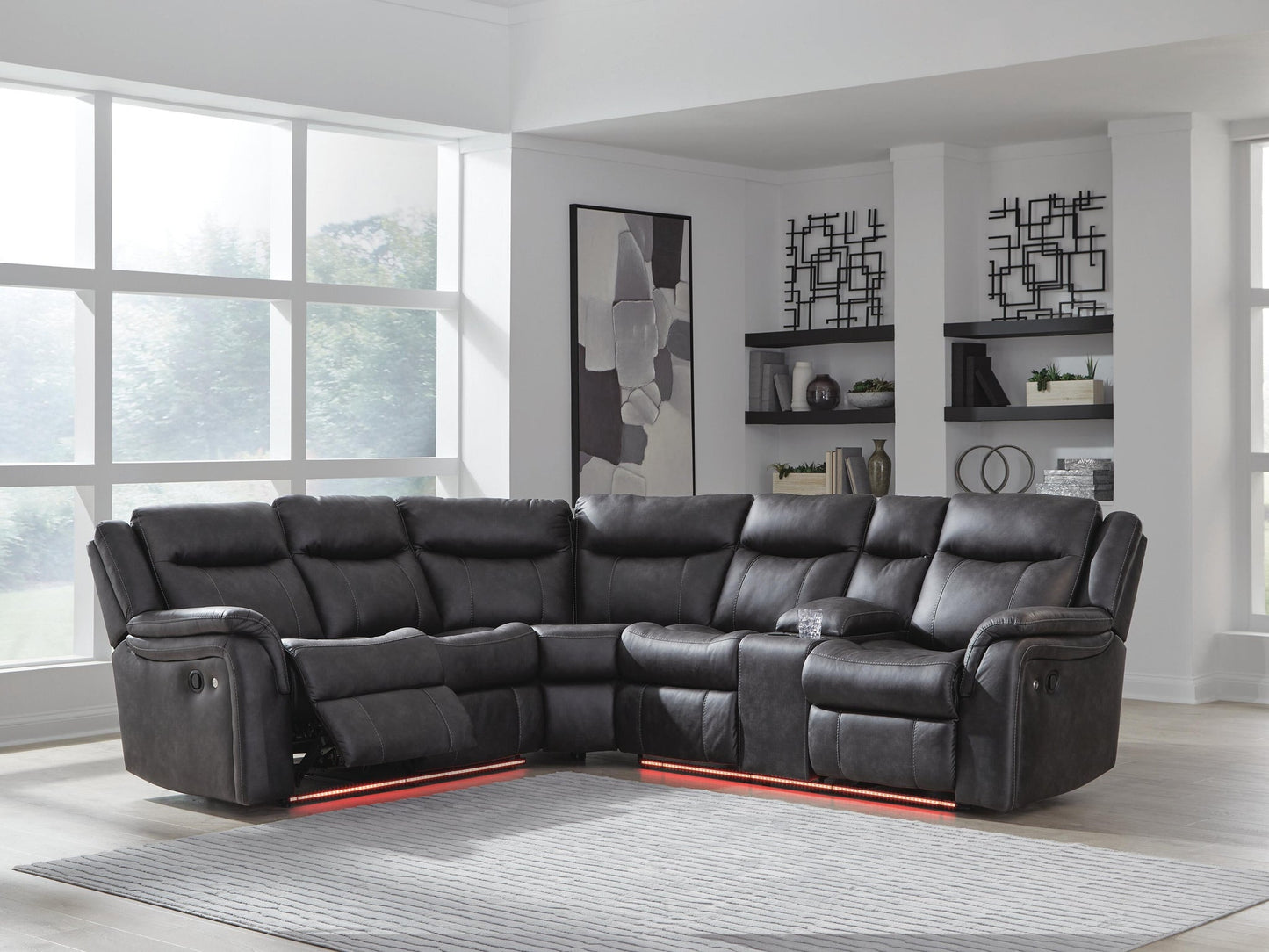 Sofá seccional reclinable de 2 piezas Sultan Meadow