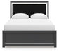 Cama tapizada Zuraleus Queen con panel