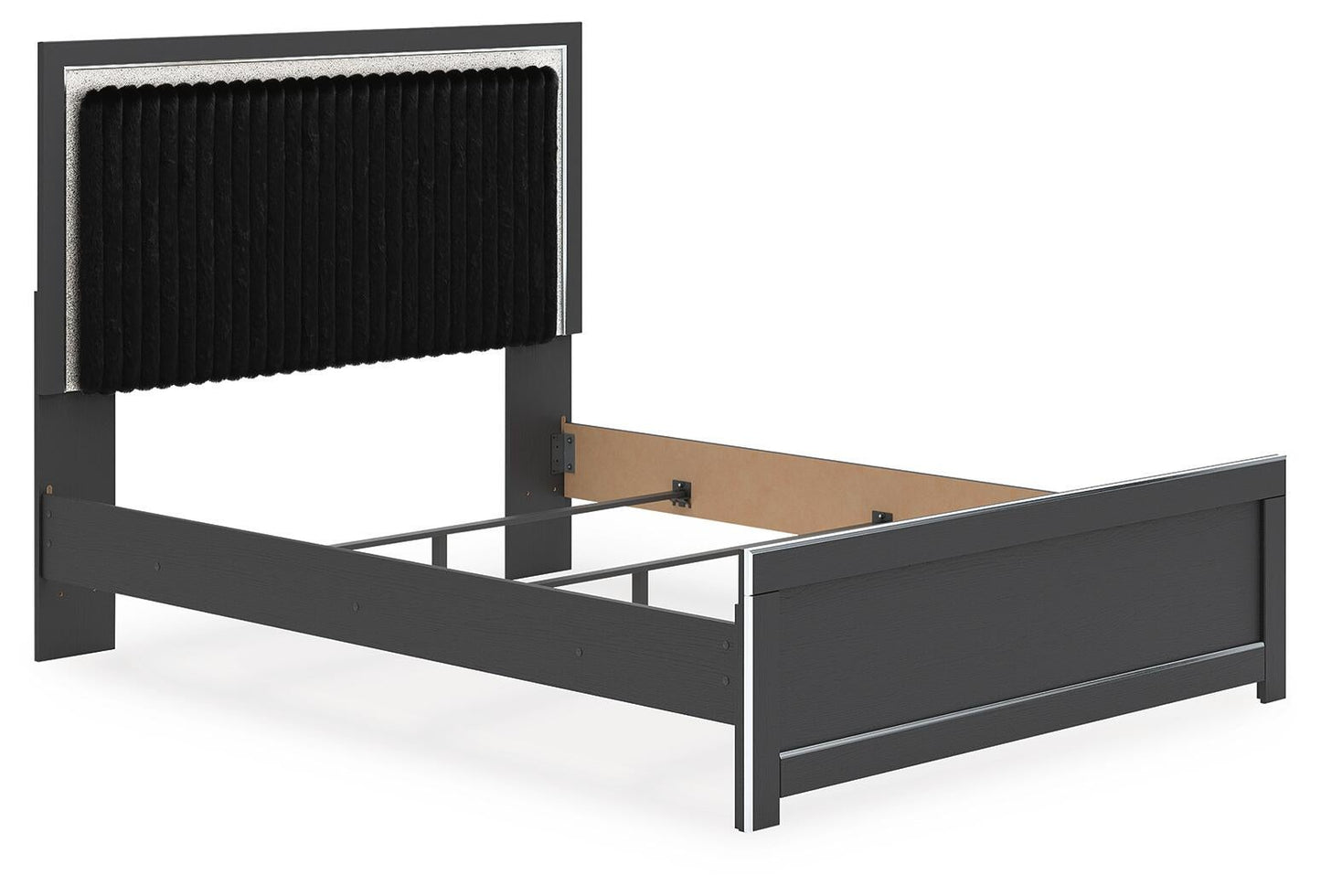 Cama tapizada Zuraleus Queen con panel