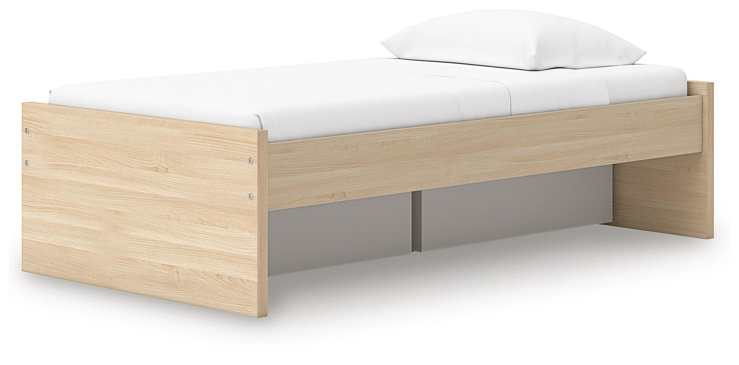 Cama individual Onita con plataforma y 1 compartimento lateral
