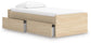Cama individual Onita con plataforma y 1 compartimento lateral