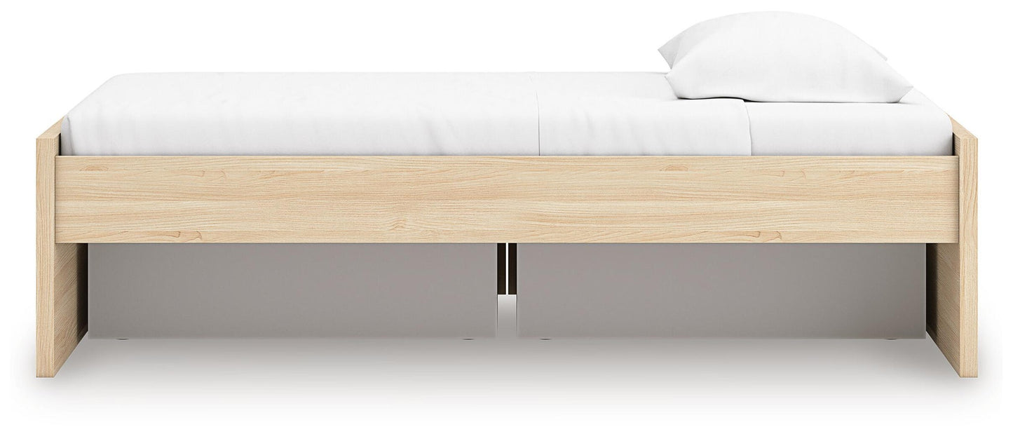 Cama individual Onita con plataforma y 1 compartimento lateral