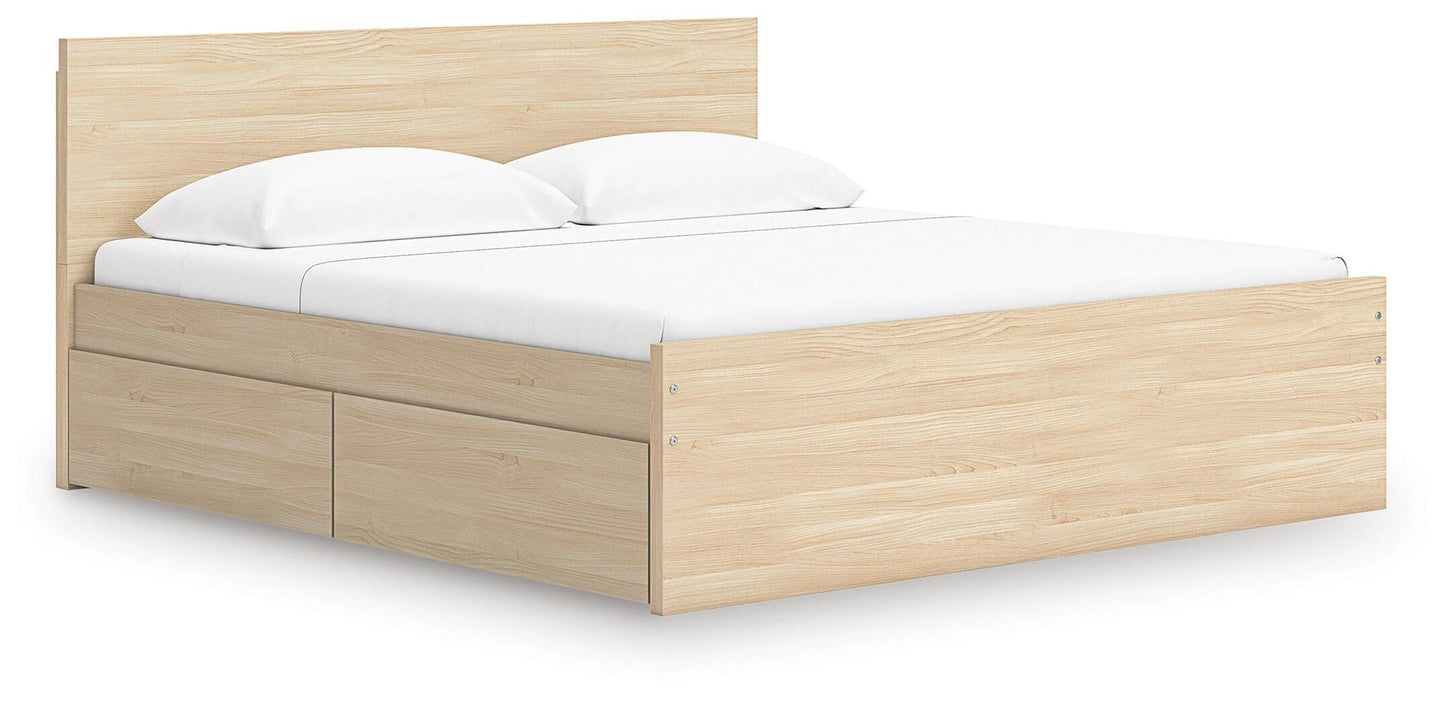 Cama Onita Queen con plataforma y 2 compartimentos laterales