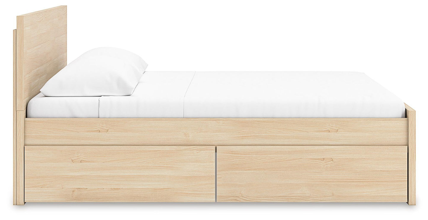 Cama Onita Queen con plataforma y 2 compartimentos laterales