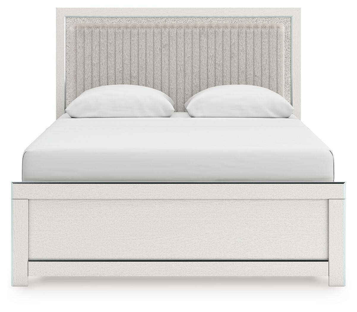 Cama tapizada Zuraleus Queen con panel