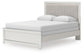Cama tapizada Zuraleus Queen con panel