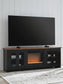 Soporte de TV Wildenauer de 76" con chimenea eléctrica