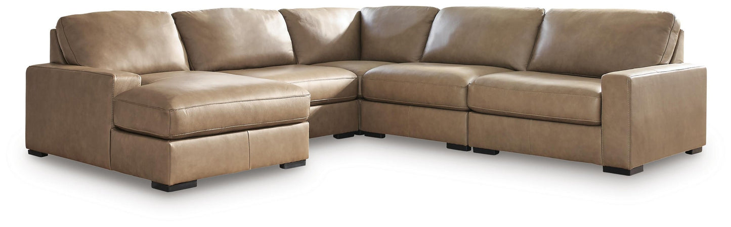 Sofá seccional Veronella de 5 piezas con chaise longue