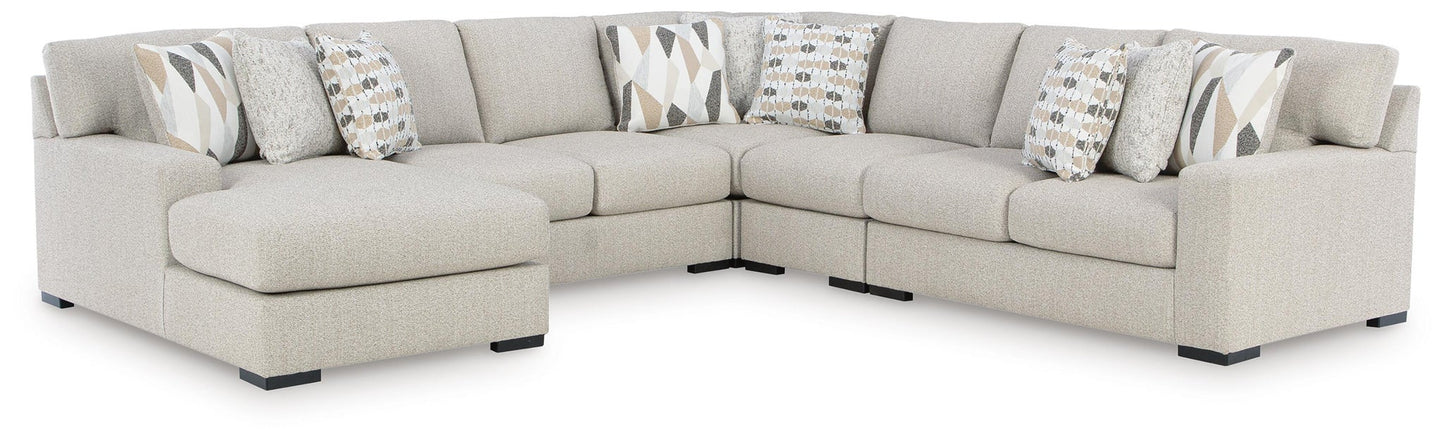 Sofá seccional Laurelgrove de 5 piezas con chaise longue