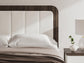 Cama tapizada Kendanport Queen