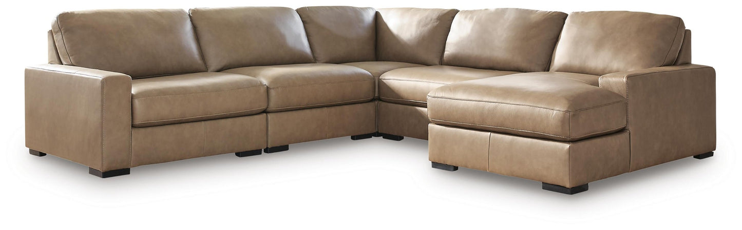 Sofá seccional Veronella de 5 piezas con chaise longue