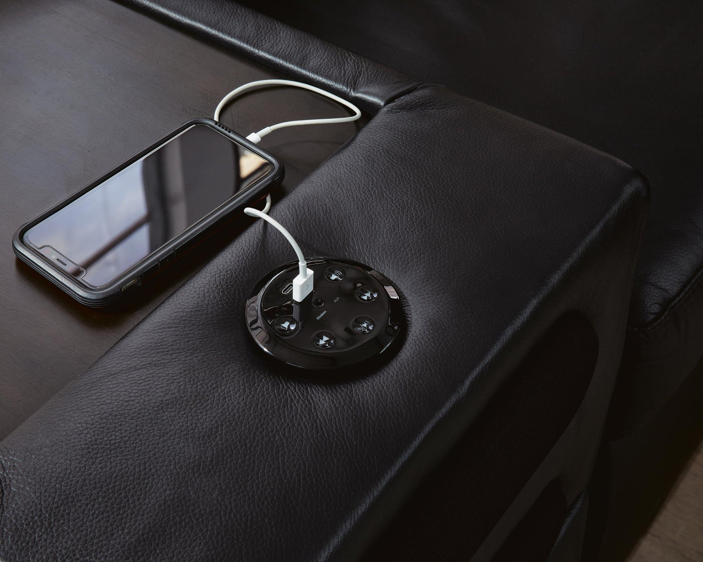 Sofá seccional ModMax II de 8 piezas con chaise longue y consolas de audio