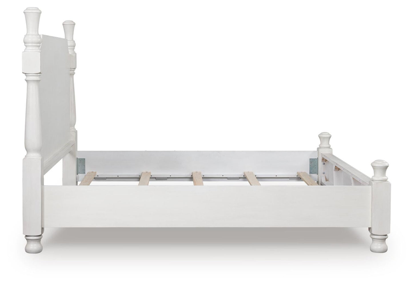 Cama con dosel tamaño queen Rowlenstown