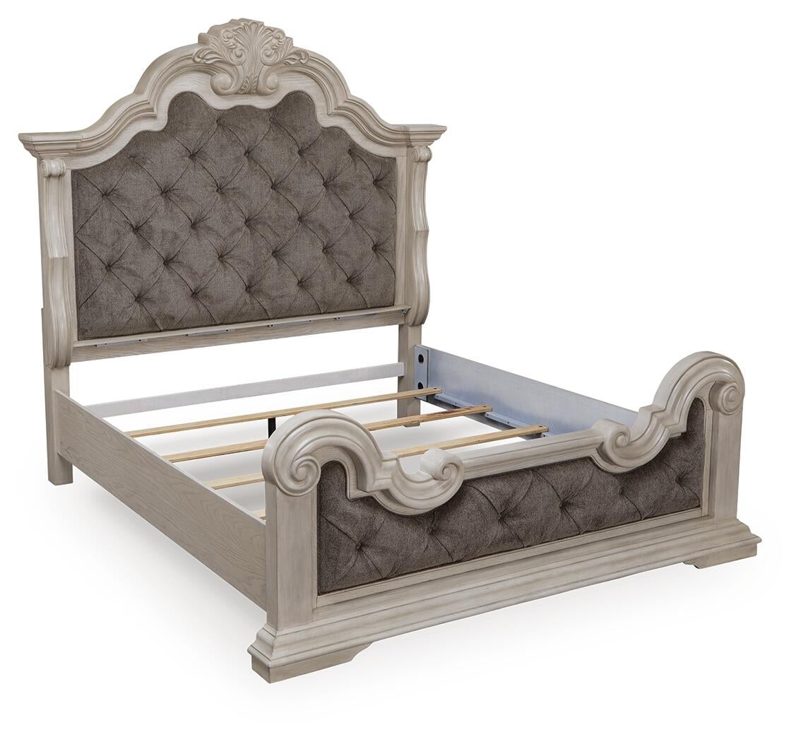 Cama con panel tapizado Bruchandi California King