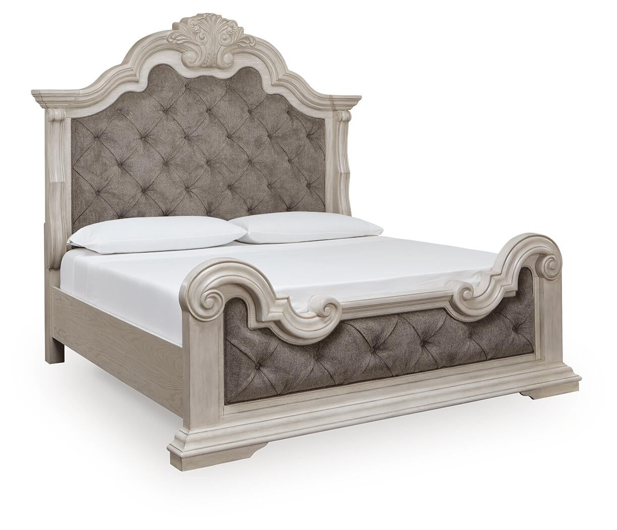 Cama con panel tapizado Bruchandi California King