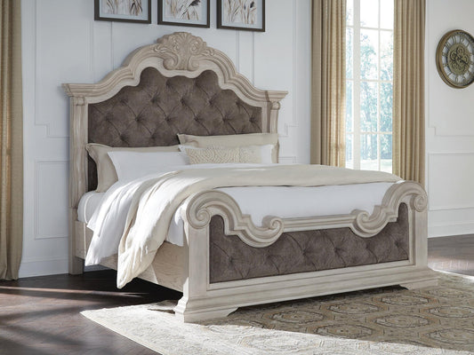 Cama con panel tapizado Bruchandi California King