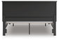 Cama con almacenamiento y panel tamaño California King Lanolee