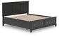 Cama con almacenamiento y panel tamaño California King Lanolee
