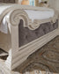 Cama con panel tapizado Bruchandi California King