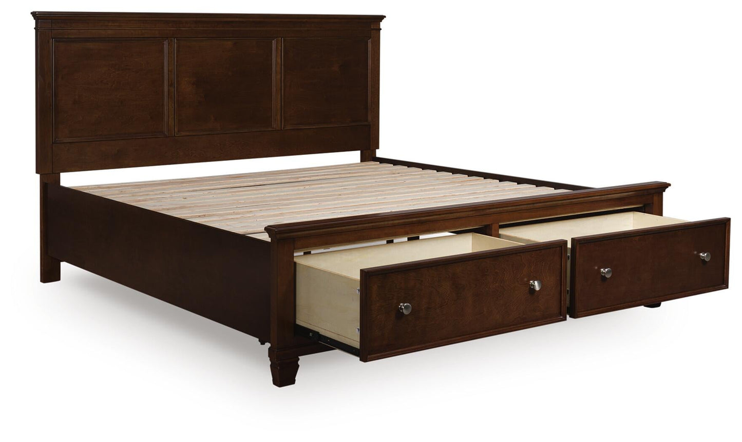 Cama con almacenamiento Danabrin California King con panel